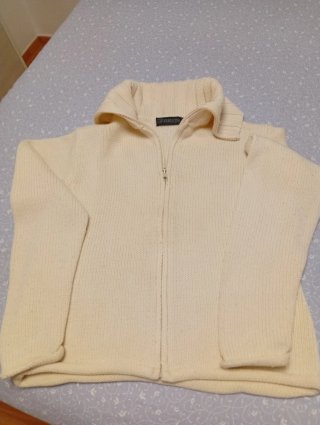 Chaqueta de punto Breis color crudo Talla L