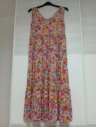 Vestido Largo Springfield Multicolor Talla L