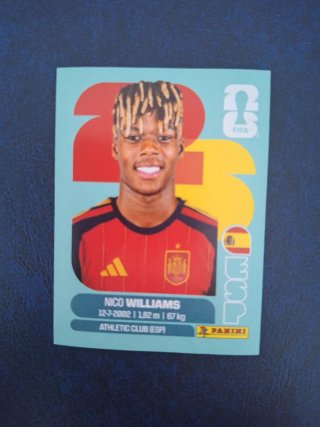 Cromo de Nico Williams España Mundial 2026