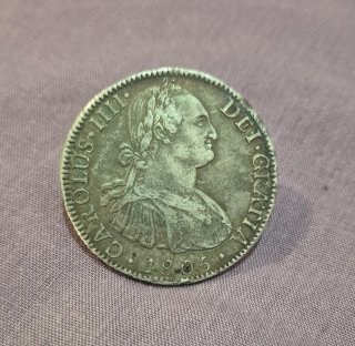 Moneda Antigua Carlos III 1805 Plata