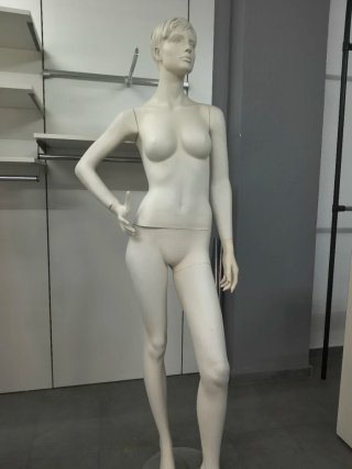 Maniquí Tienda Ropa Mujer Blanco