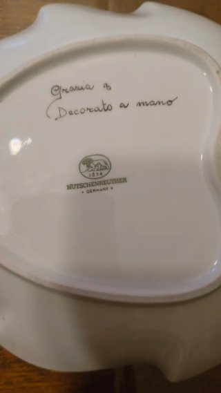 Svuotatasche in porcellana con papaveri