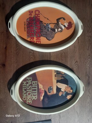 Set 2 Vassoi Vintage Pino Spagnolo