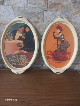 Set 2 Vassoi Vintage Pino Spagnolo