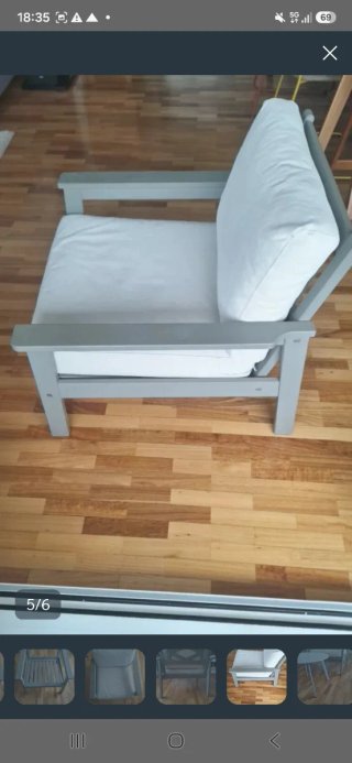 Conjunto de 2 sillones y mesa exterior