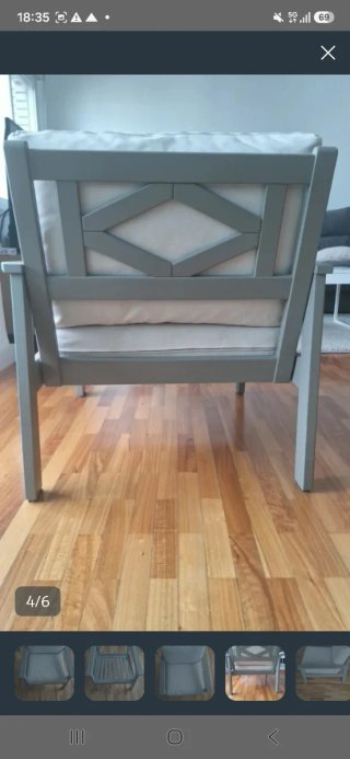 Conjunto de 2 sillones y mesa exterior