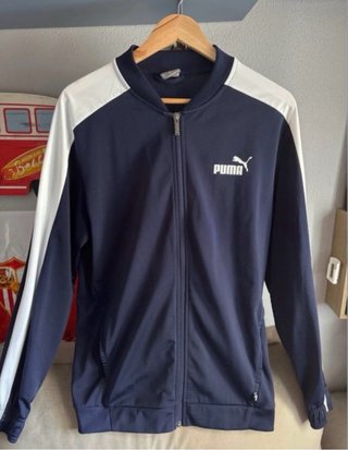 Chándal Puma Hombre Talla M Azul y Blanco