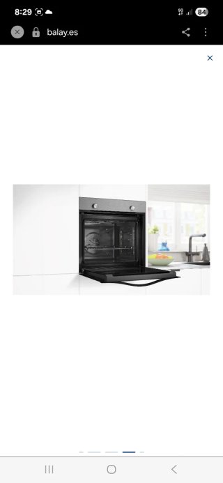 Horno Multifunción Balay Acero Inox y negro