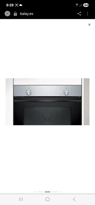Horno Multifunción Balay Acero Inox y negro