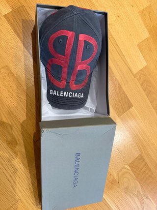 Gorra Balenciaga BB Azul y Roja