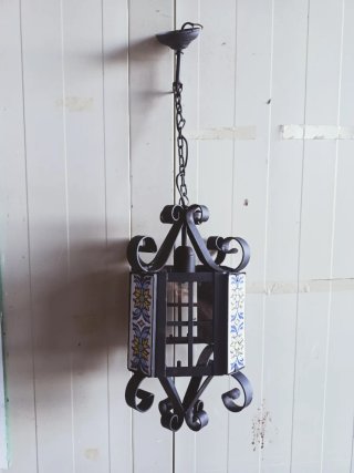Farol de Forja y Cerámica