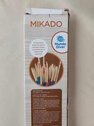 Juego Mikado, 41 piezas de madera