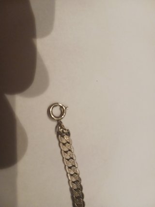 Collana catena piatta argento placcato oro