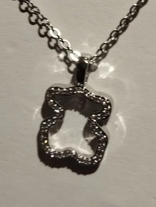 Collar con Colgante de Osito y Circonitas