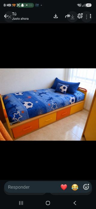 Cama nido escritorio modular con cajones..