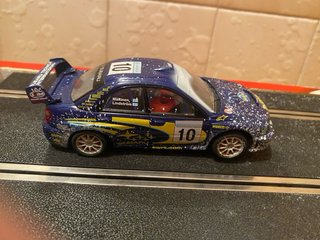 Circuito scalextric C1 coches efecto barro