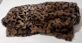 Estola vintage boho chic piel sintética leopardo