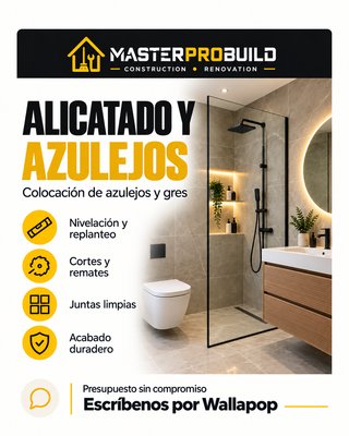 Alicatado y colocación de azulejos