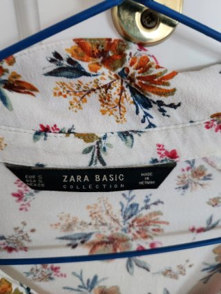 Blusa Zara Estampada Flores