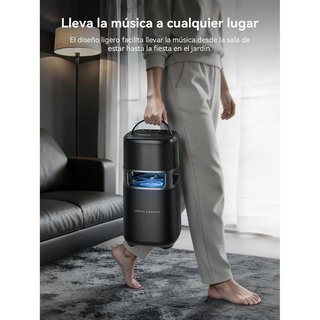 Altavoz Karoke 100W RMS 2 micrófonos UHF NUEVO