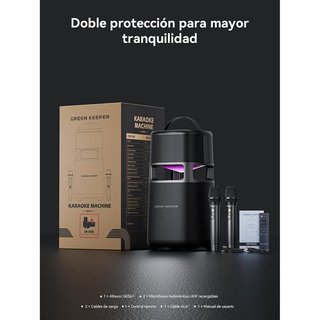 Altavoz Karoke 100W RMS 2 micrófonos UHF NUEVO
