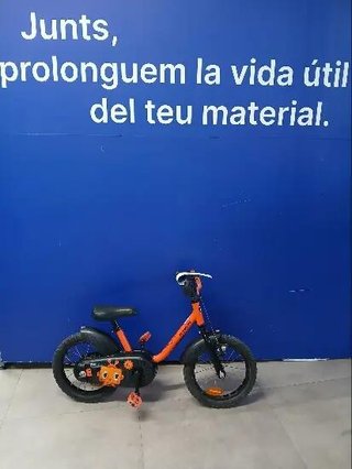 Bicicleta infantil BTWIN 14 pulgadas naranja