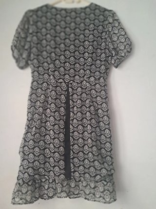 Vestido drapeado estampado barroco Green Coast