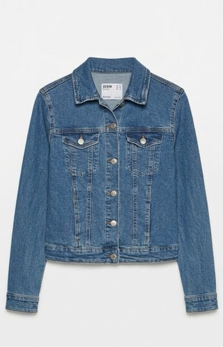 Chaqueta Vaquera Bershka Azul