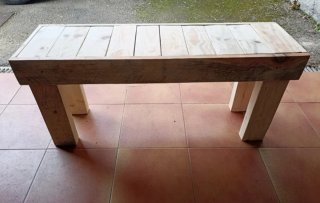 Banco de Madera Estilo Rústico