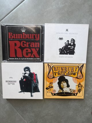 Bunbury y Héroes del Silencio Lote 4 CDs
