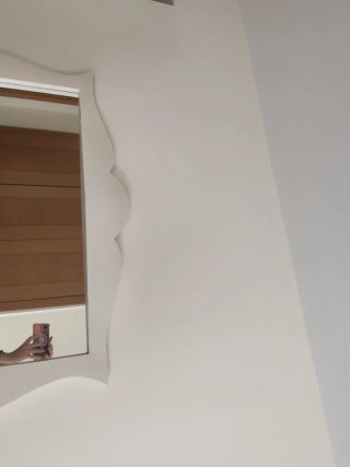 Espejo con Marco de Madera Blanco