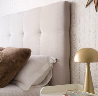 Cabecero de cama beige 145x120x5