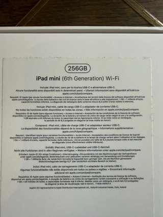 Apple iPad mini 6 256GB Wi-Fi Grigio siderle