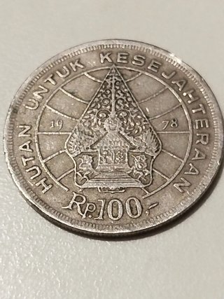 Moneda Indonesia 100 Rupiah