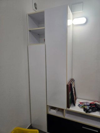 Mueble de Salón Blanco y Negro