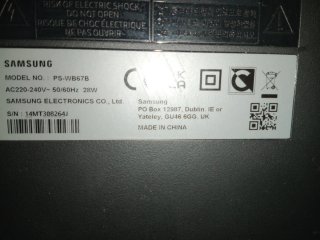 Barra de Sonido Samsung HW-600B con Subwoofer