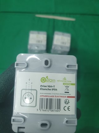 Set de 4 Bases de Enchufe Estancas
