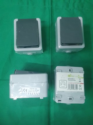 Set de 4 Bases de Enchufe Estancas