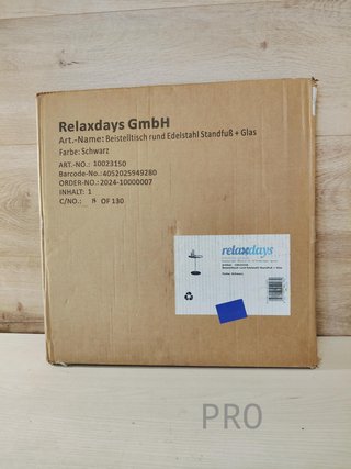 Tavolo Ausiliare Rotondo - Relaxdays