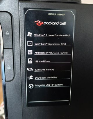 Packard Bell Ordenador Sobremesa Negro