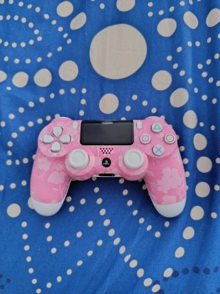 Mando PS4 Personalizado Rosa flores