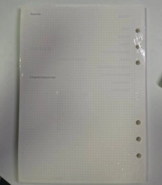Confezione da 50 fogli per scheda libri A5