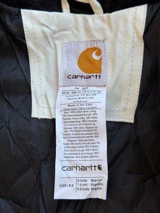 Chaqueta Carhartt Workwear Blanca y Negra