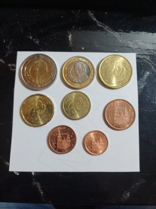 Set de 8 Monedas de Euro an̈o 2000 sc