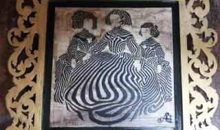 Cuadro Meninas 29x29 cm