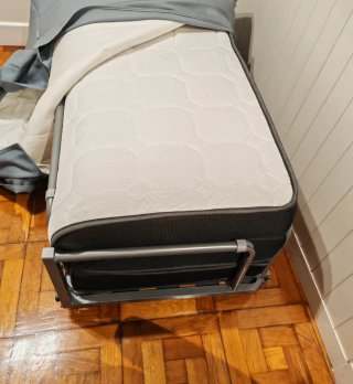 Puff cama 135cm gris