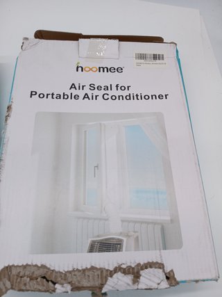 HOOMEE Aislante Ajustable para Puertas Correderas Aires Acondicionados Portátiles y Secadoras (35x23