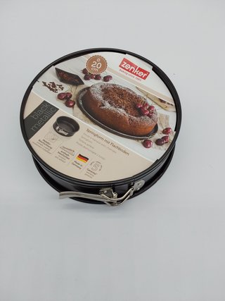 Zenker Black Metallic Molde Desmontable 20 cm 1 Fondo, Molde Reposteria, Molde Tarta o Molde Bizcoch