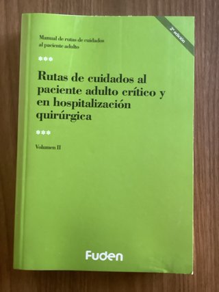 Rutas de Cuidados Al Paciente Adulto Cr¡tico y ...