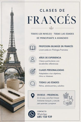 REUS - CLASES PARTICULARES FRANCÉS
